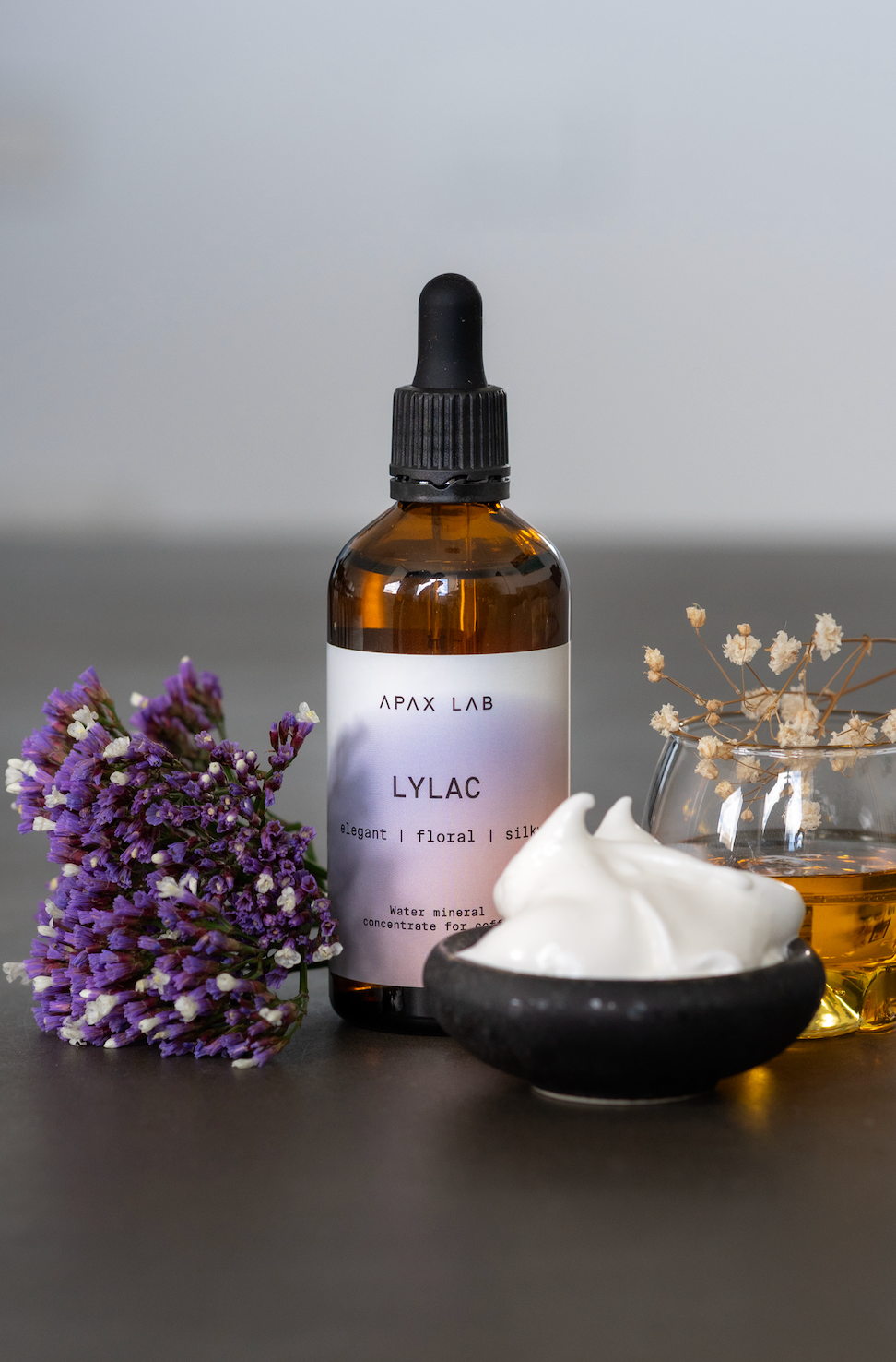water for coffee mineral concentrate Lylac bottle