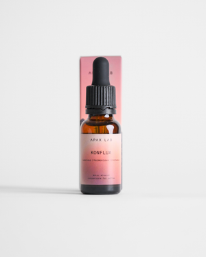 Bottle of Apax Lab Nano Konflux on a white background